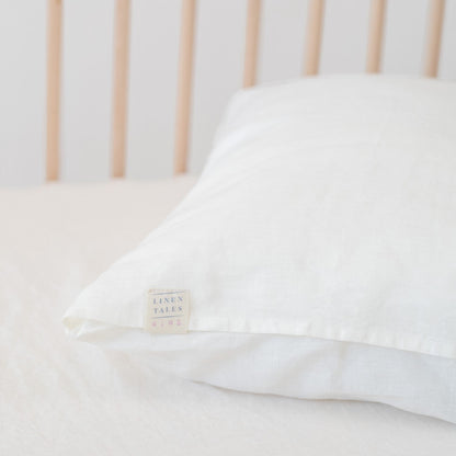 Linen Duvet Cover Set for Kids - White